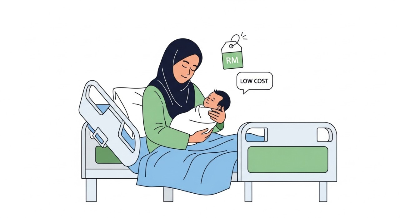 kos bersalin ceaser di hospital kerajaan