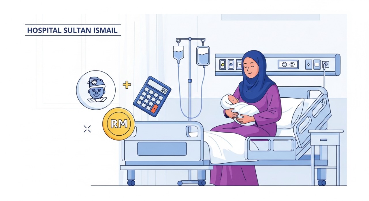 kos bersalin hospital sultan ismail