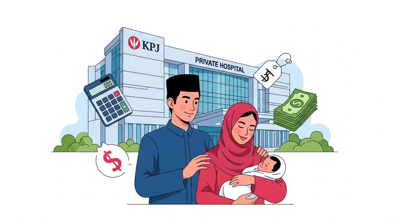 kos bersalin hospital swasta kpj