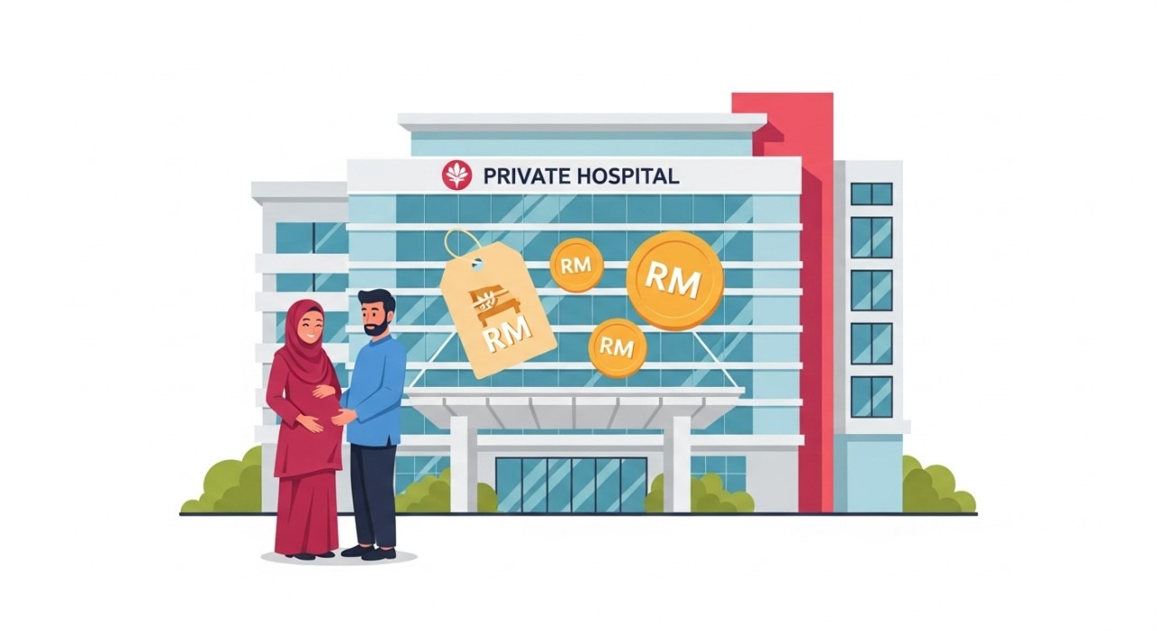 kos bersalin hospital swasta penang