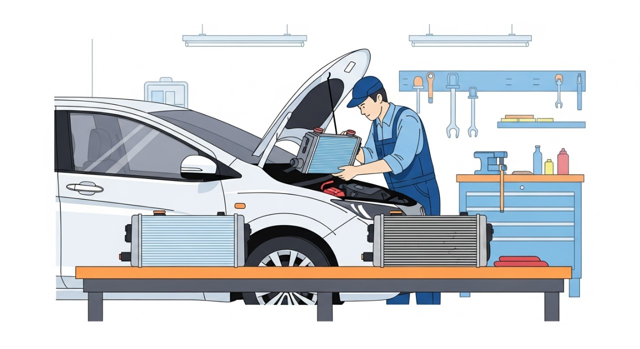 kos tukar cooling coil honda city