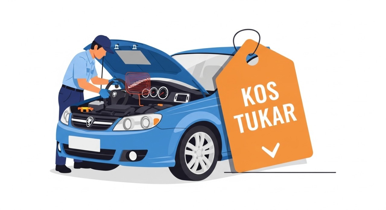 kos tukar cooling coil preve