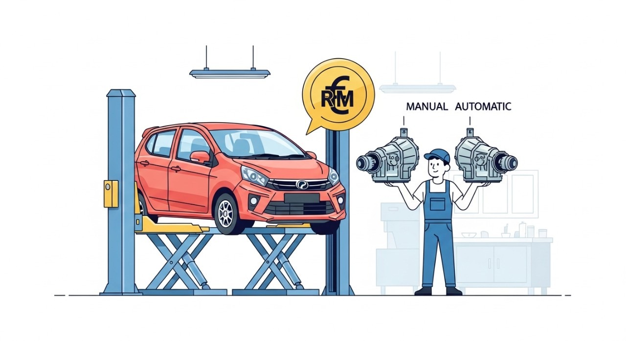 kos tukar gearbox manual ke auto