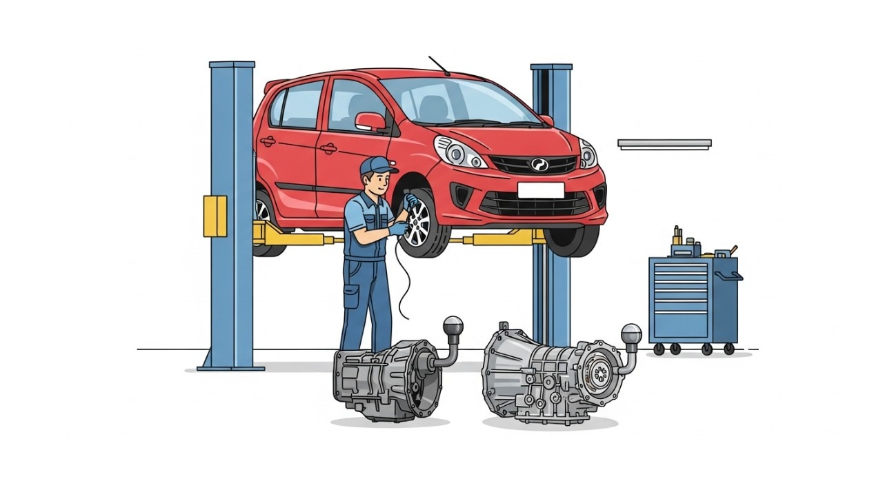 kos tukar gearbox manual ke auto viva