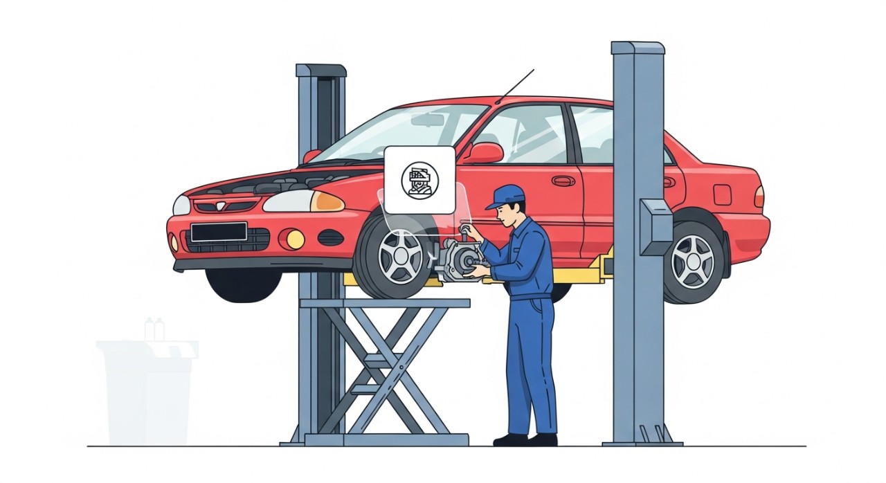 kos tukar gearbox wira