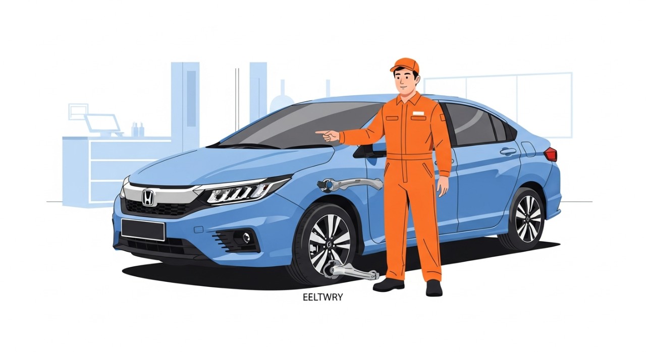 kos tukar lower arm honda city