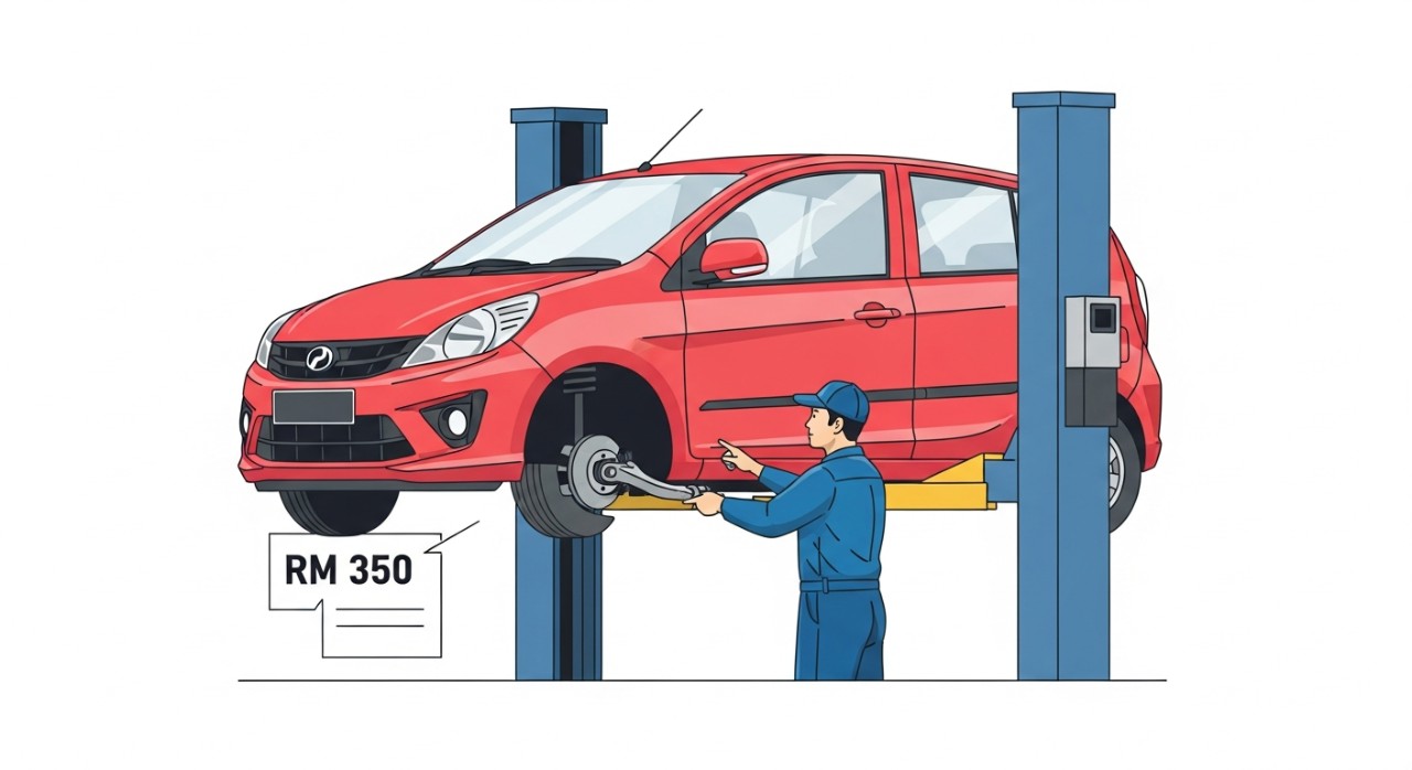 kos tukar lower arm viva 1