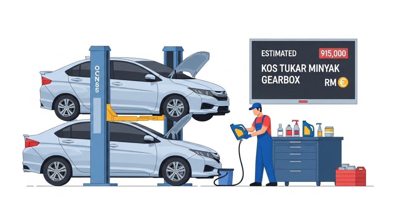 kos tukar minyak gearbox honda city
