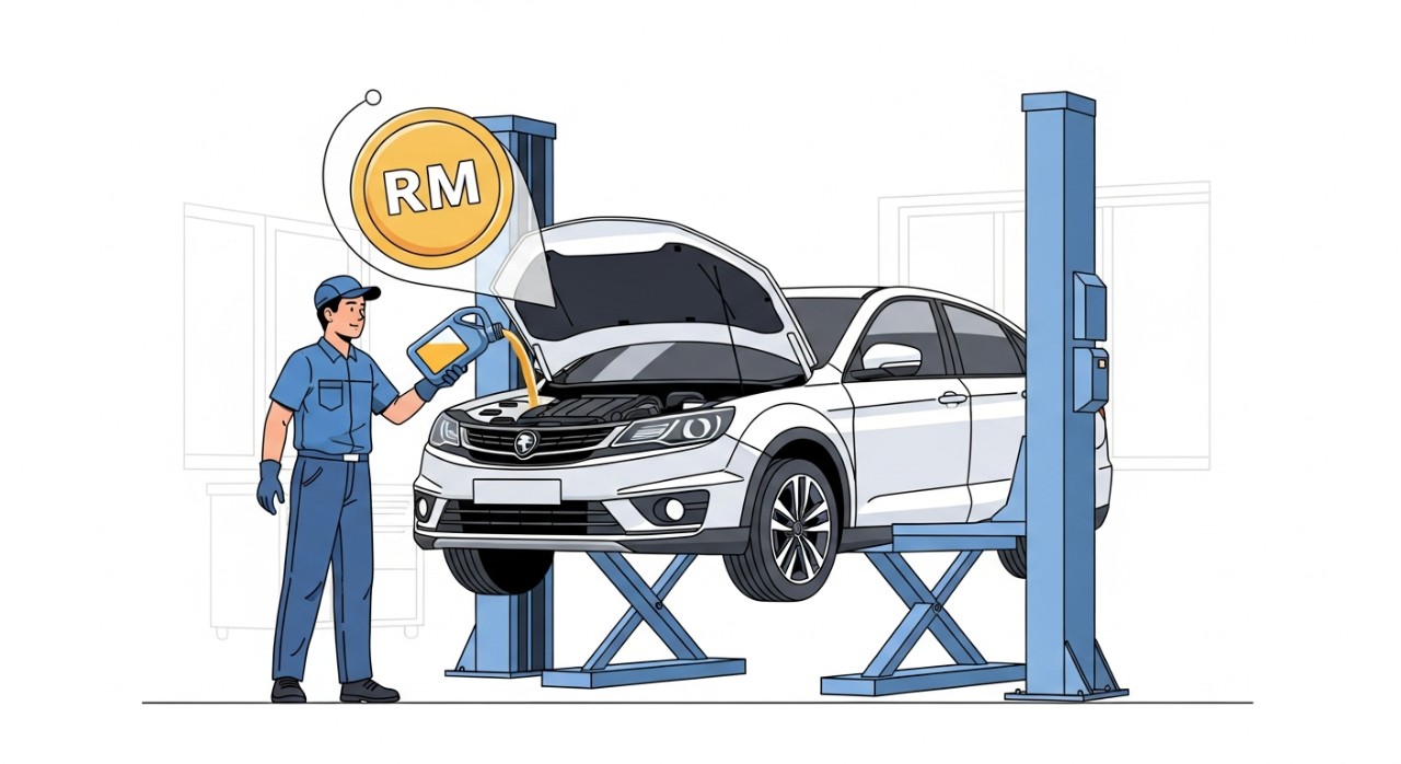 kos tukar minyak gearbox preve