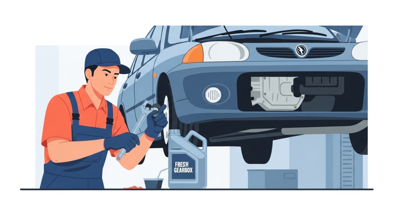 kos tukar minyak gearbox wira