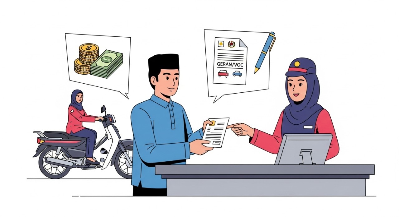 kos tukar nama geran motor