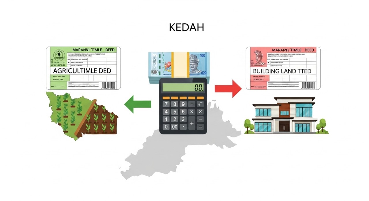 kos tukar status tanah pertanian ke bangunan kedah