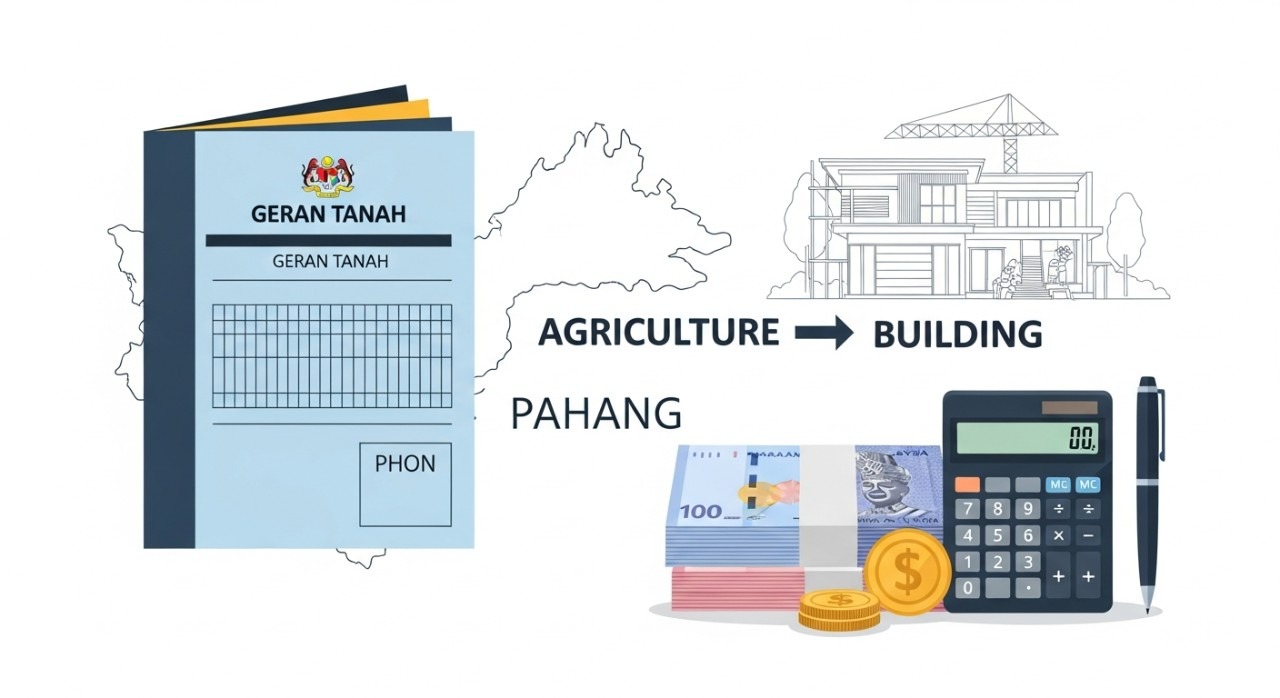 kos tukar status tanah pertanian ke bangunan pahang