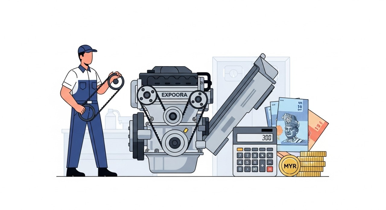 kos tukar timing belt exora cps