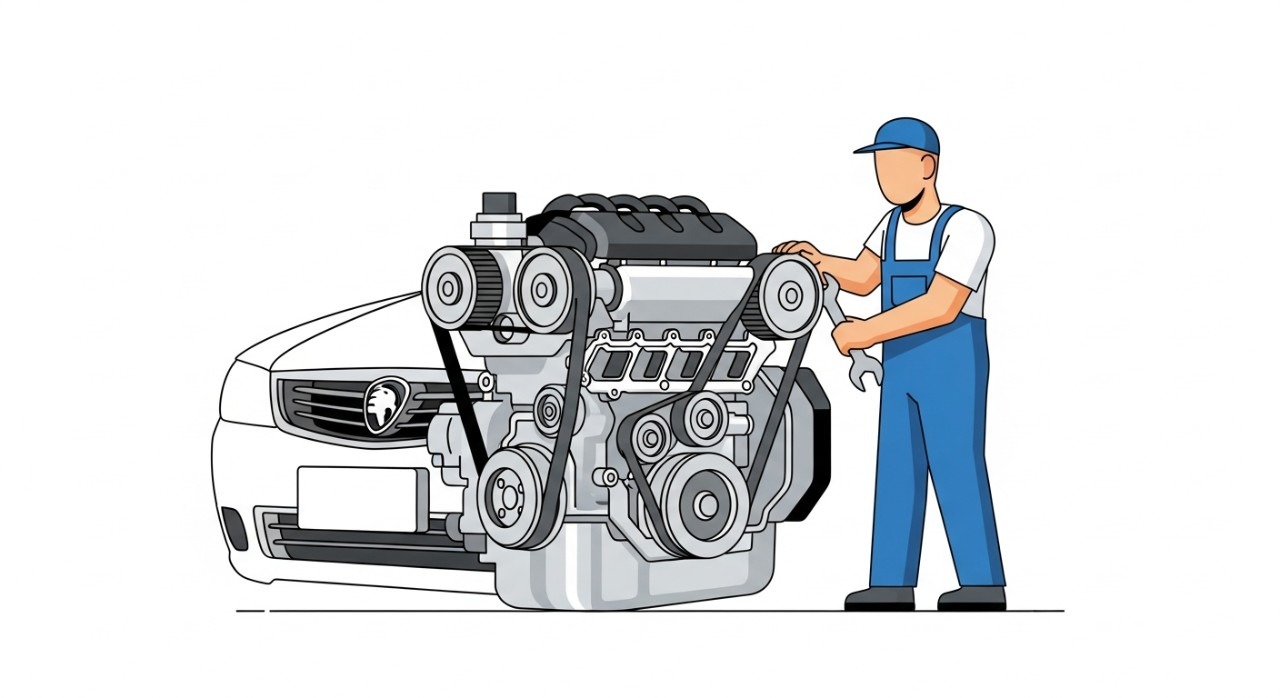 kos tukar timing belt iswara