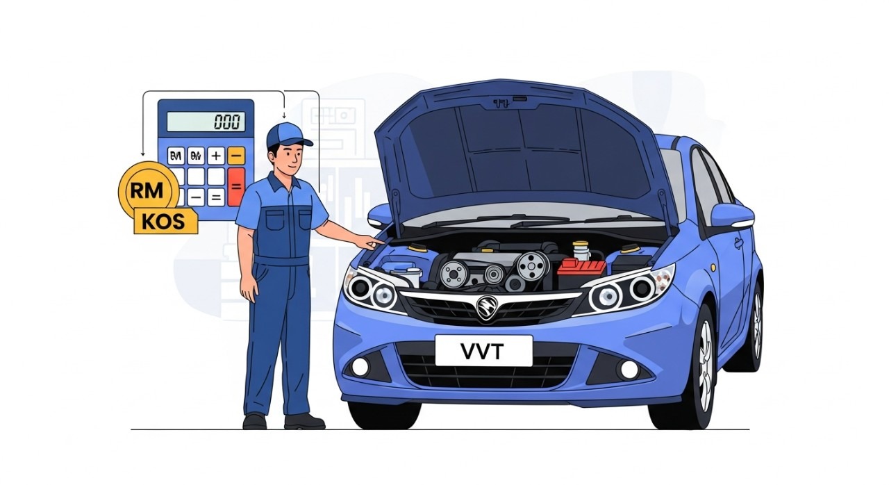 kos tukar timing belt persona vvt