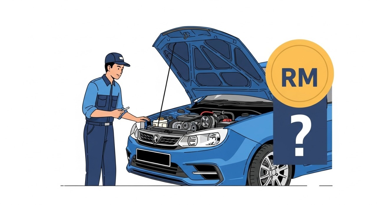 kos tukar timing belt saga blm