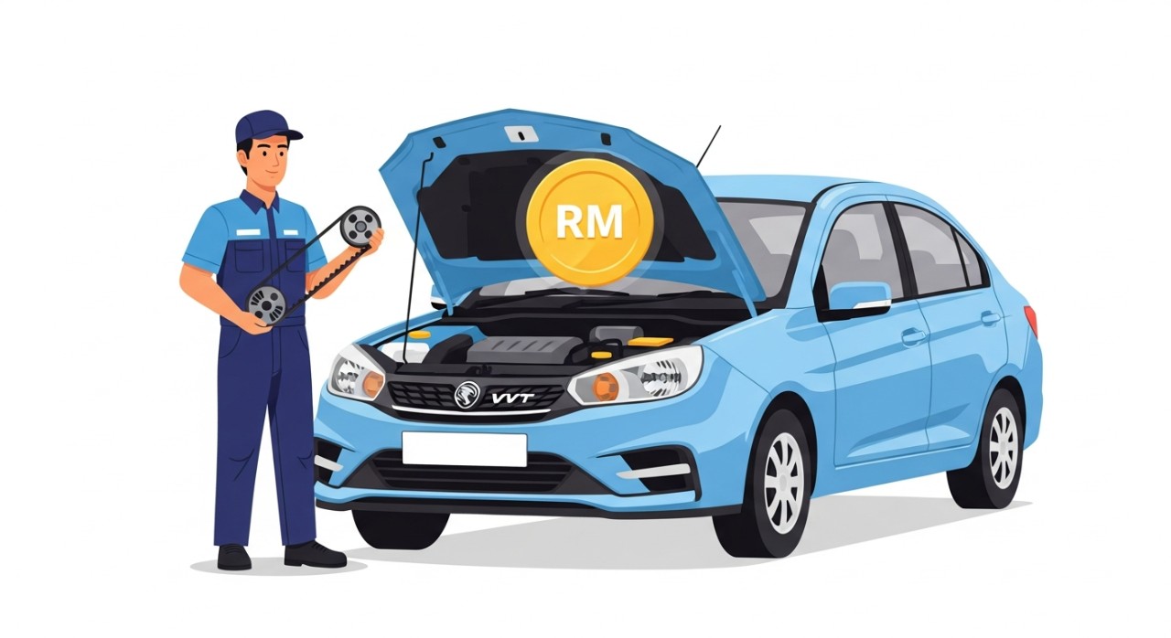 kos tukar timing belt saga vvt