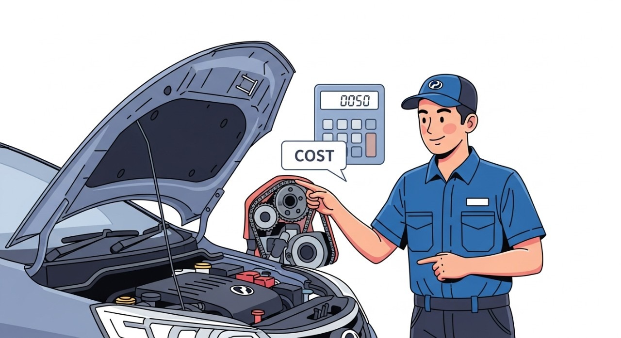 kos tukar timing chain alza