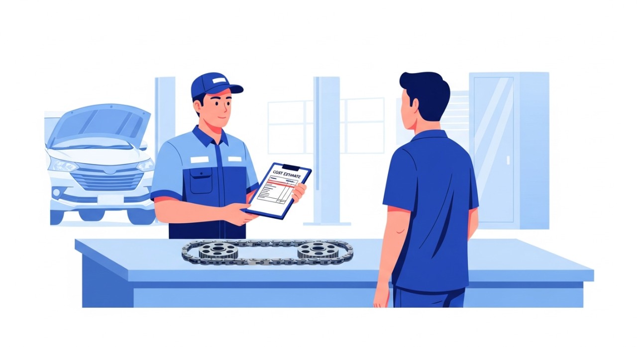 kos tukar timing chain avanza