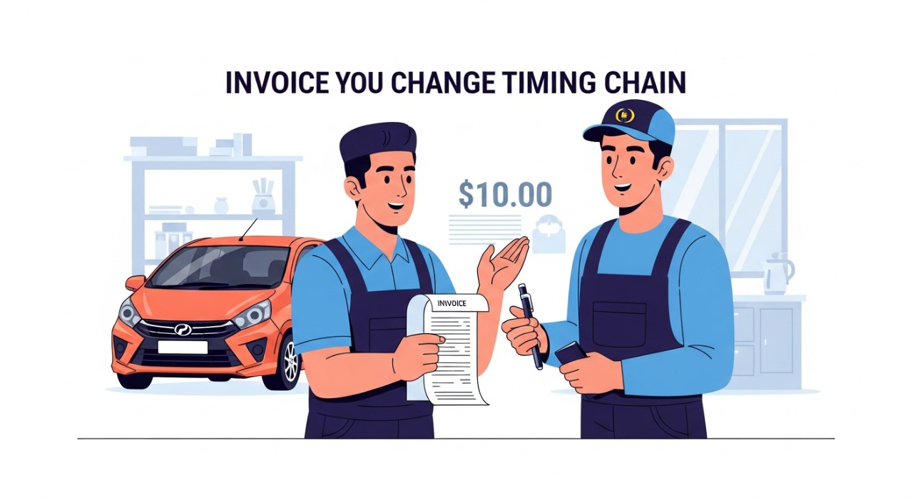 kos tukar timing chain