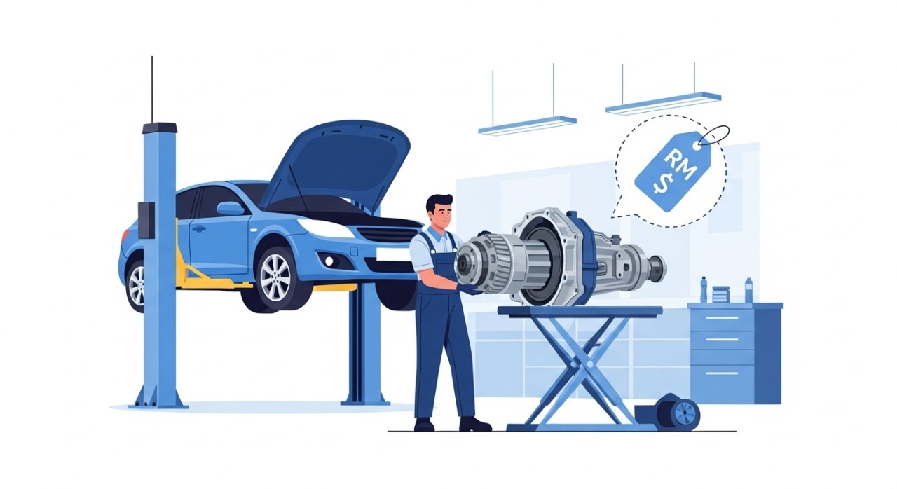 kos umum tukar gearbox kereta