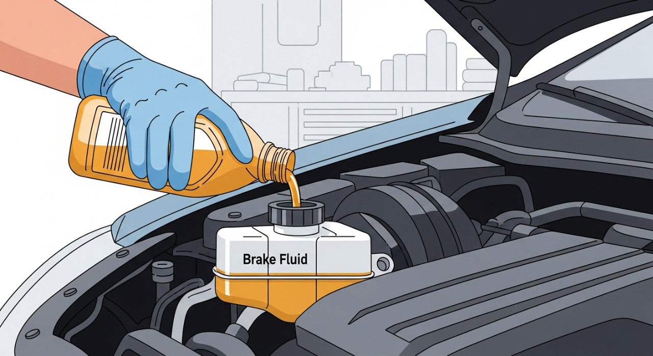 kos umum tukar minyak brek kereta